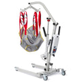 Electric Transfer Patient Lift, Medical Carbon Steel Body Transfer Lift W/Sling for Seniors, Bed & Chair Use, 510Lb Weight Capacity, White