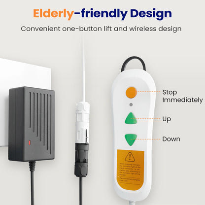 Electric Chair Lift, Stand up Independently from Floor, Support up to 440 LBS for Home/Care Center, Lift Elderly from Floor