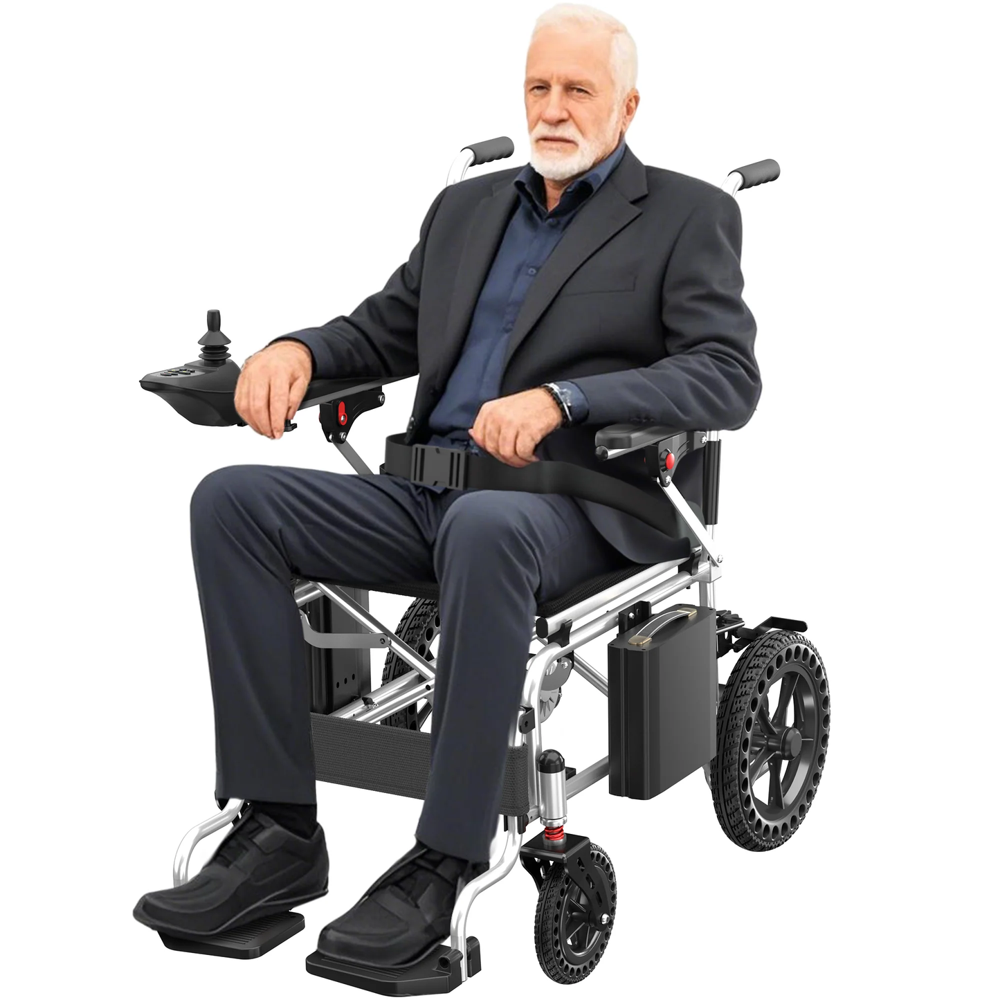 Portable Electric Wheelchair Lightweight Foldable for Adults Seniors