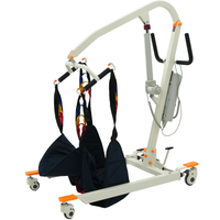 Electric Patient Lift Built for Safe Transfers, 440LB Capacity, Collapsible Design, Floor Lift Assist