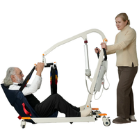 Electric Patient Lift Built for Safe Transfers, 440LB Capacity, Collapsible Design, Floor Lift Assist