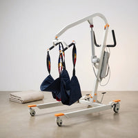 Collapsible Electric Patient Lift, Floor Lift Assist for Elderly, Medical Transfer Device with 440LBS Capacity,Portable & Easy Assembly — Studio Shot