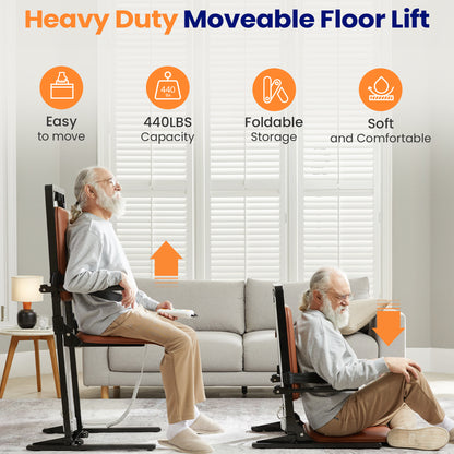 Electric Chair Lift, Stand up Independently from Floor, Support up to 440 LBS for Home/Care Center, Lift Elderly from Floor